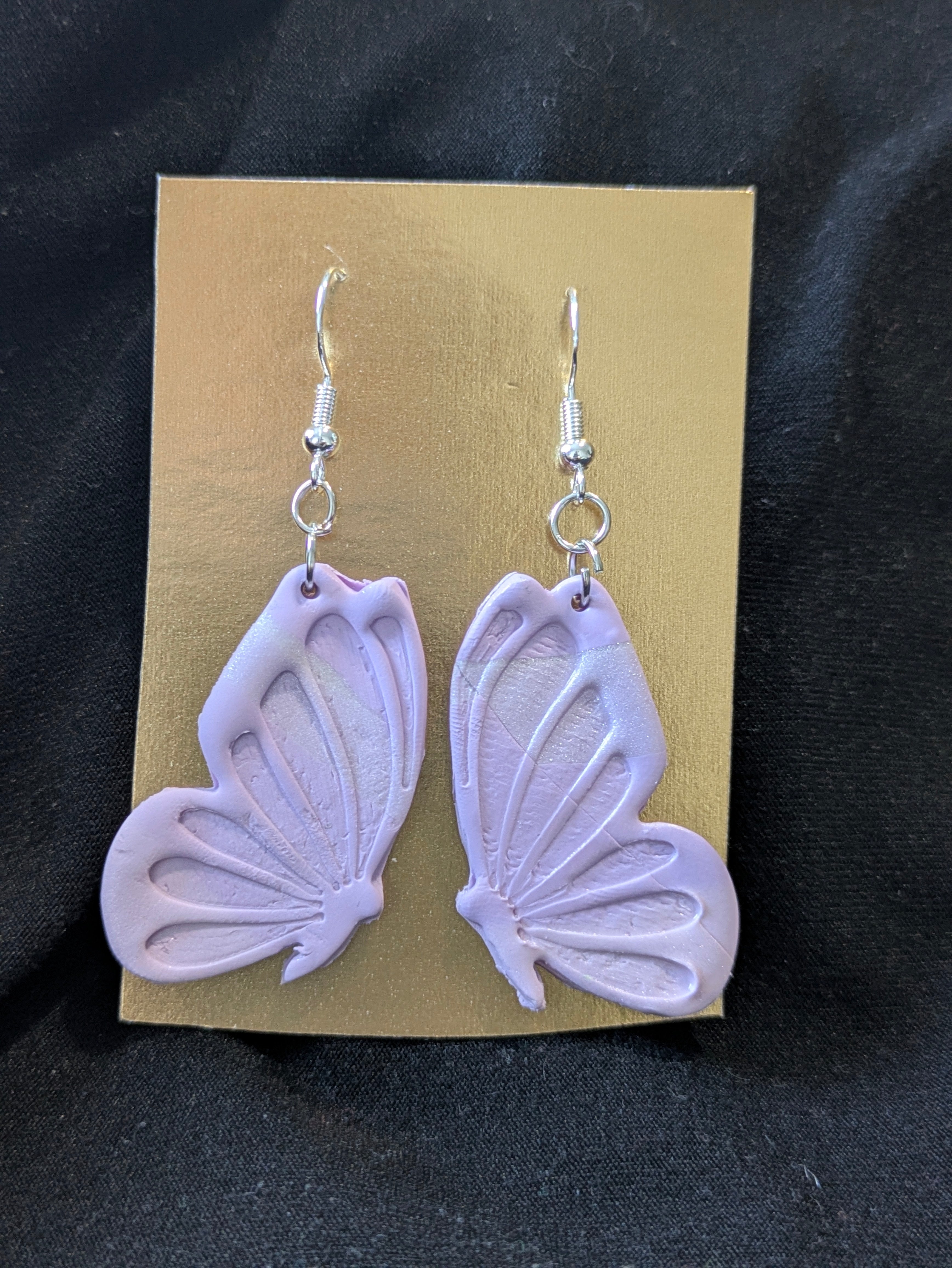 Pink, purple and white sparkly butterflies