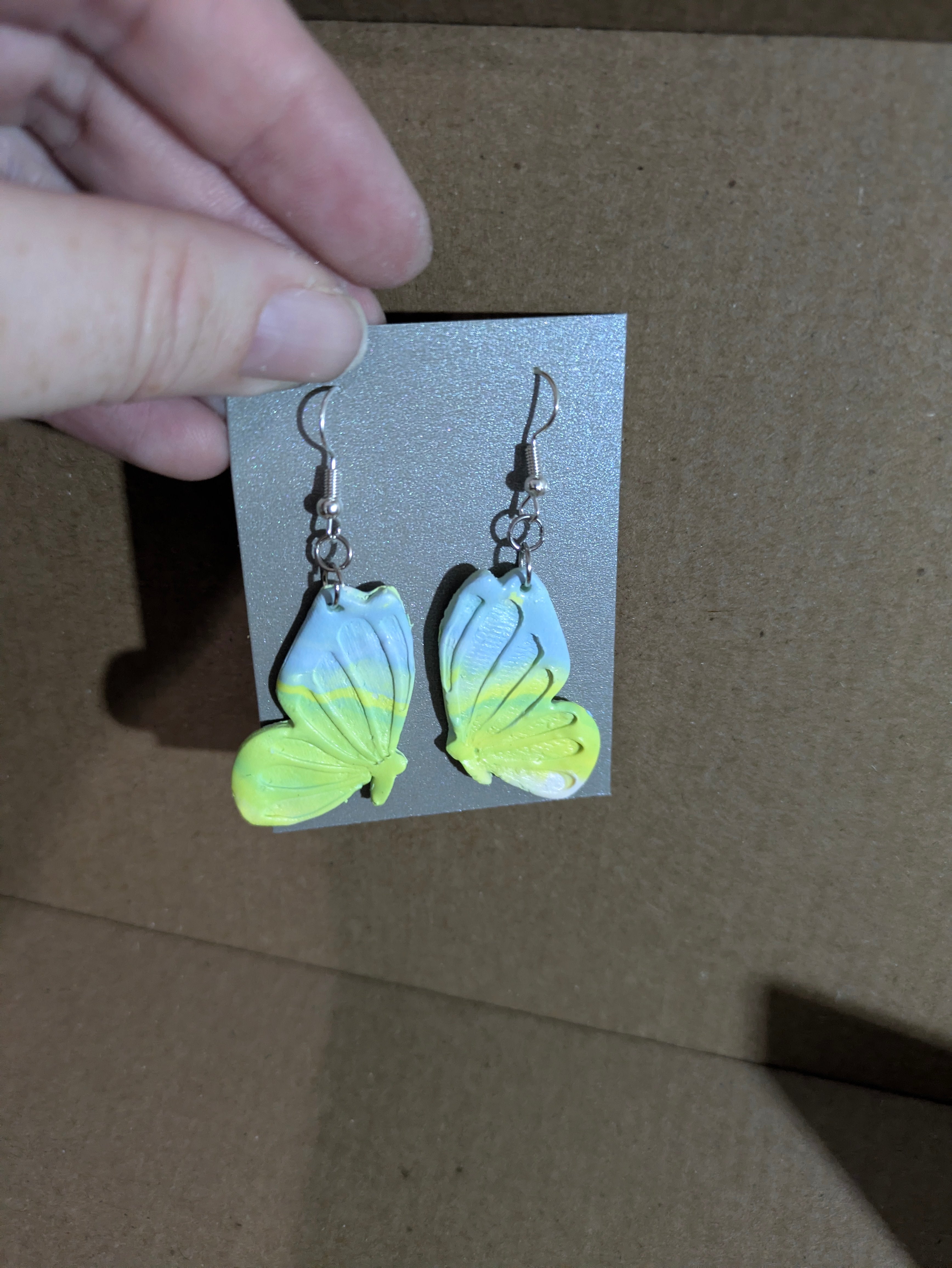 Blue and yellow butterflies