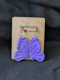 Purple sparkly butterflies