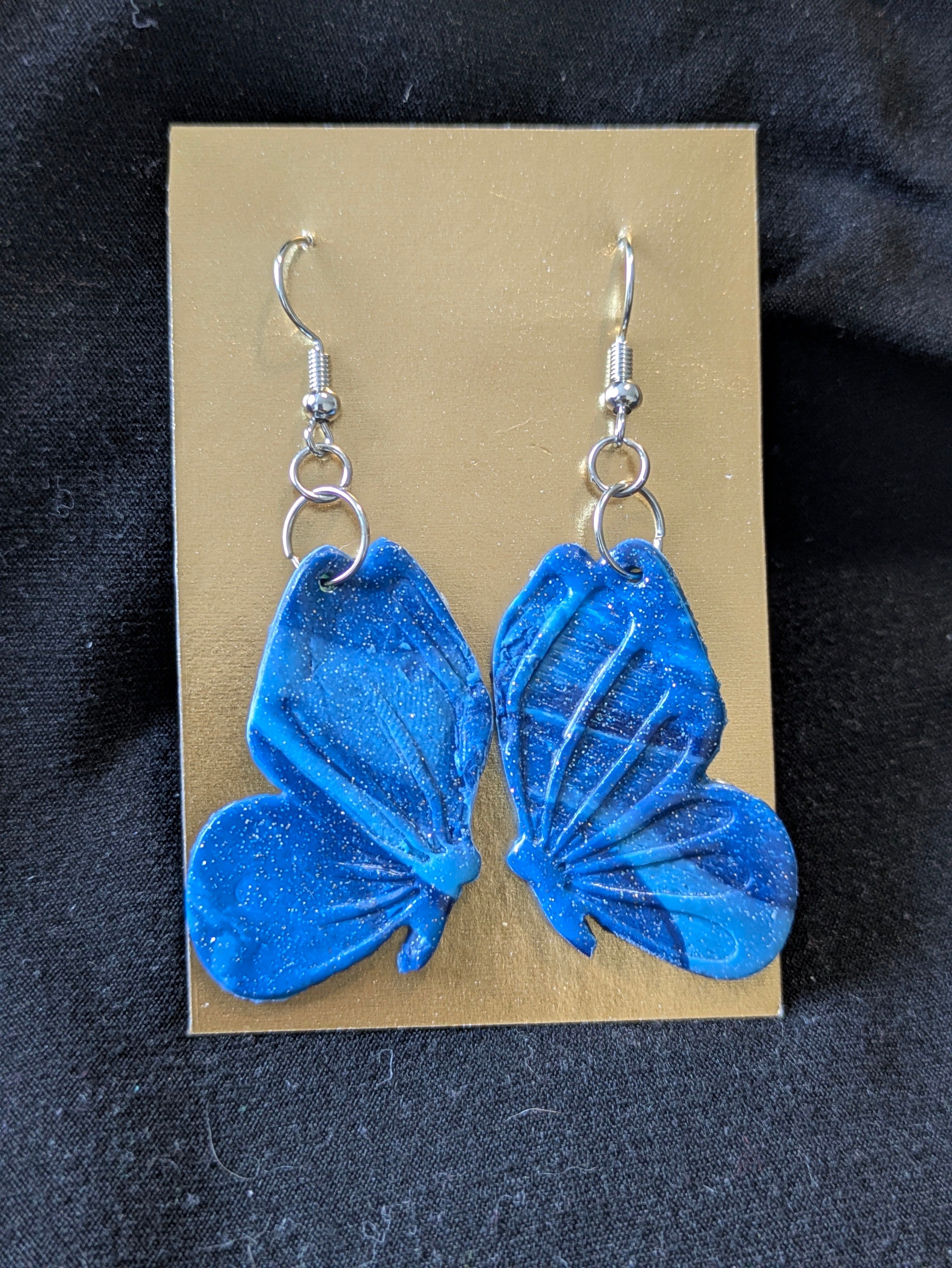 Blues sparkly butterflies
