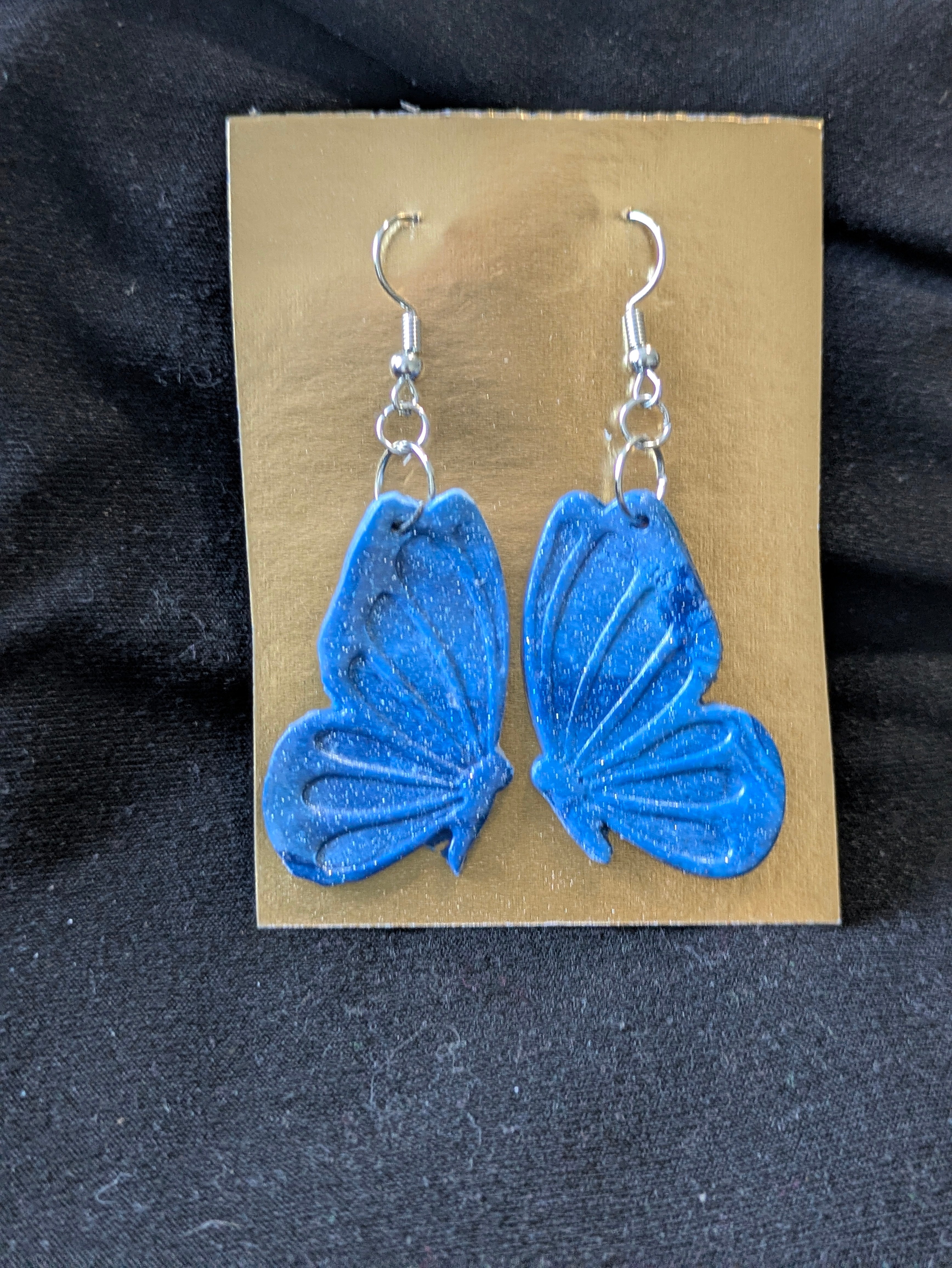 Blues sparkly butterflies