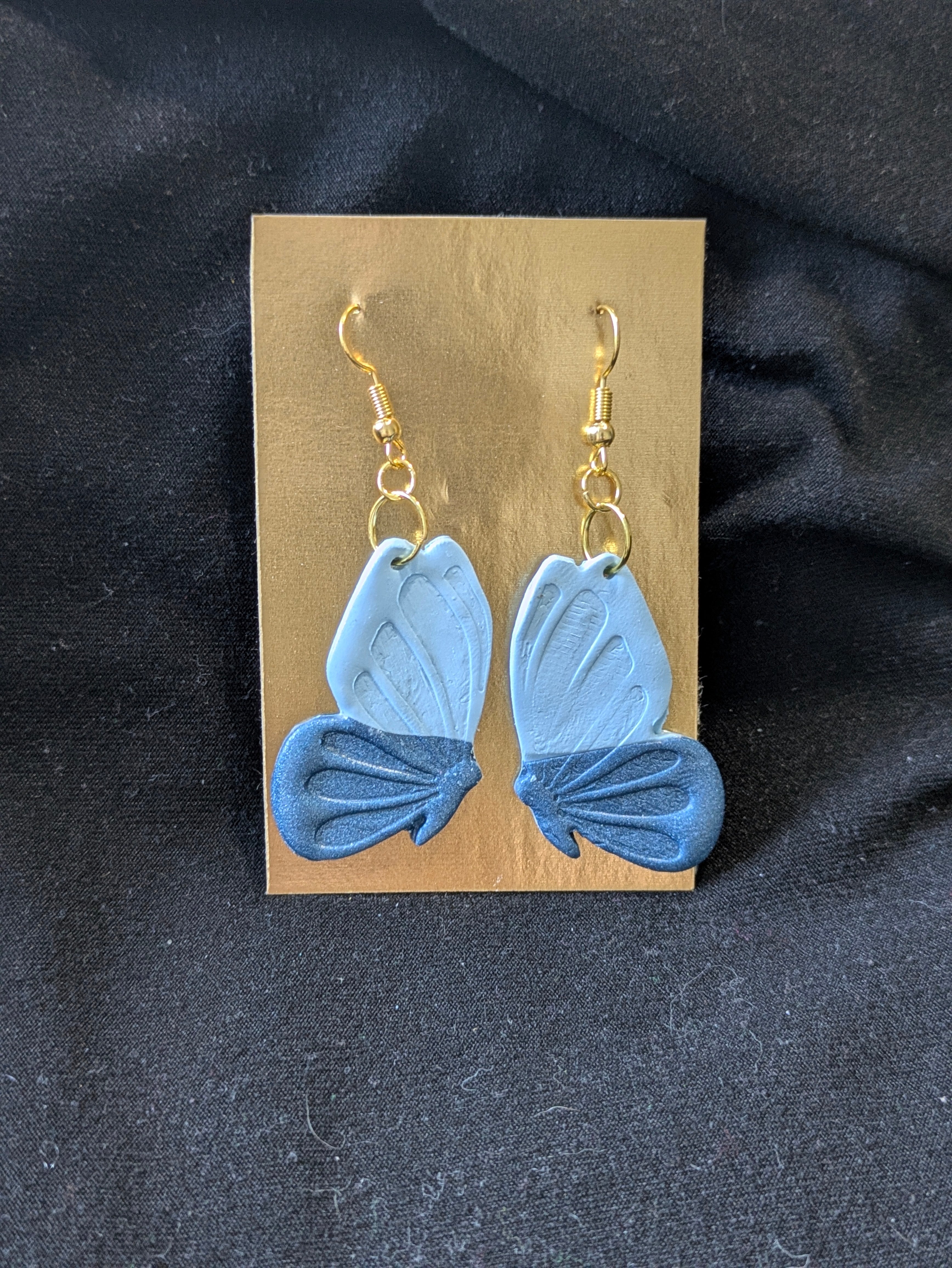Blues sparkly butterflies